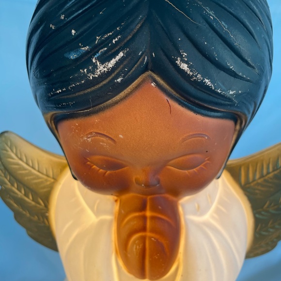VTG Grand Ventures 18” Tall African American Angel Blow Mold Christmas 1999. - Picture 5 of 9